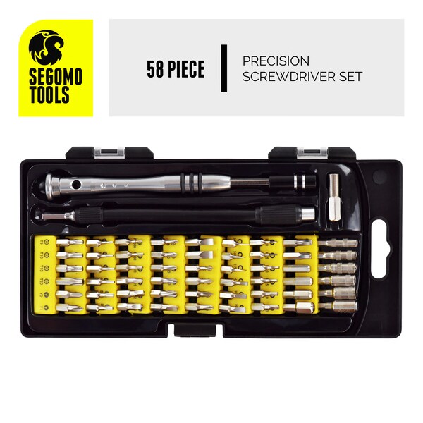 58 Piece Laptop, Cellphone, Screwdriver Repair Kit